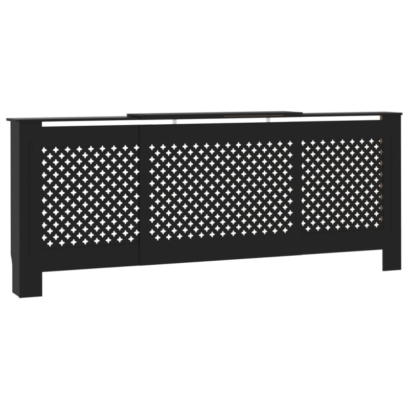 Cache radiateur MDF Noir 205 cm