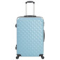 Valise rigide 3 pcs Bleu ABS