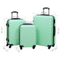 Ensemble de valises rigides 3 pcs Menthe ABS