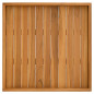 Plateau de service 60x60 cm Bois de teck massif