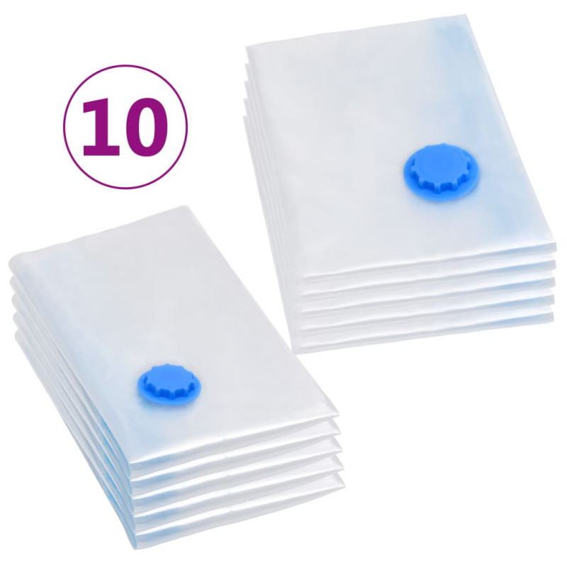 Sacs de voyage sous vide Sacs de vêtements 2 tailles 10 pcs