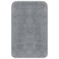 Jeu de tapis de salle de bain 3 pcs Tissu Gris