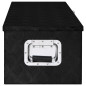 Boîte de rangement Noir 80x39x30 cm Aluminium