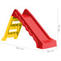 Toboggan pliable d enfants Intérieur Extérieur Rouge et jaune