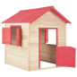 Maison de jeu pour enfants Bois de sapin Rouge