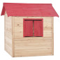 Maison de jeu pour enfants Bois de sapin Rouge