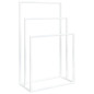 Porte serviettes sur pied Blanc 48x24x79 cm Fer