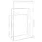 Porte serviettes sur pied Blanc 48x24x79 cm Fer