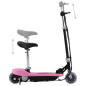 Trottinette électrique avec siège 120 W Rose