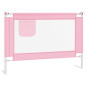 Barrière de sécurité de lit enfant Rose 90x25 cm Tissu