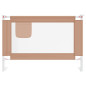 Barrière de sécurité de lit d enfant Taupe 100x25 cm Tissu