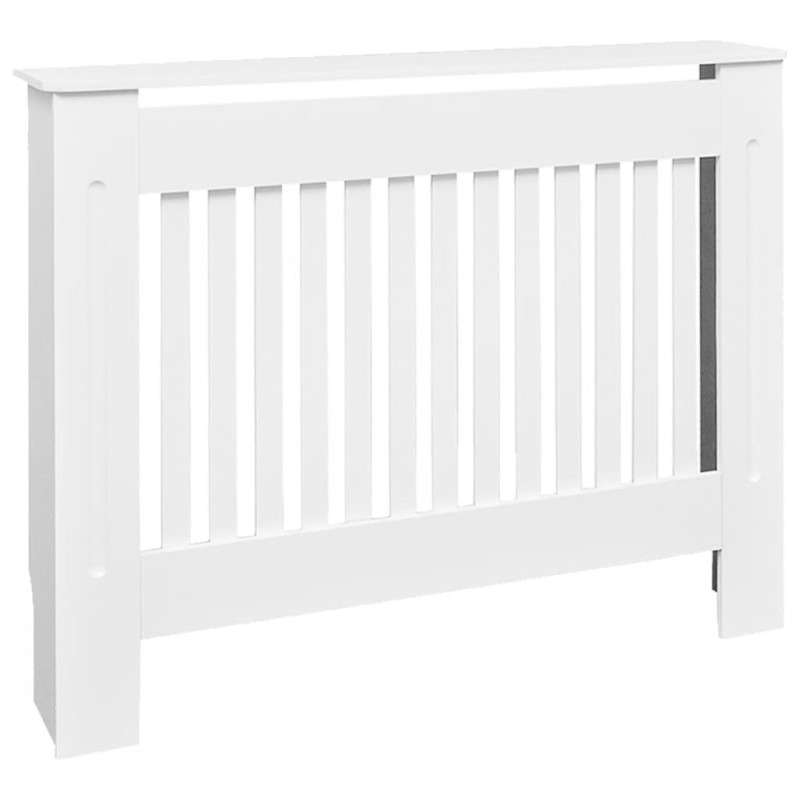 Cache radiateur 112 cm MDF Blanc