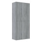 Armoire à chaussures sonoma gris 80x39x178 cm bois d ingénierie