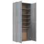 Armoire à chaussures sonoma gris 80x39x178 cm bois d ingénierie