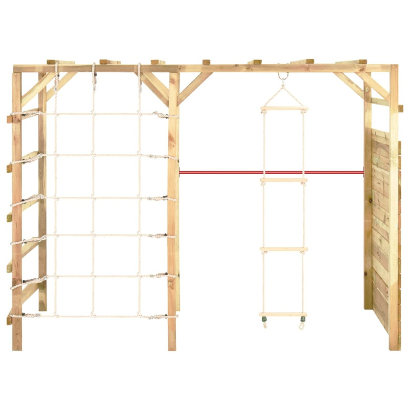 Cadre d escalade 240x100x170 cm Bois de pin imprégné