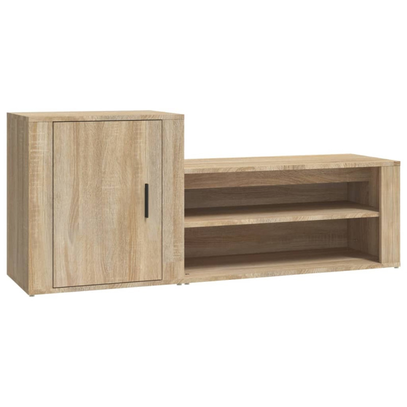 Armoire à chaussures Chêne sonoma 130x35x54cm Bois d ingénierie