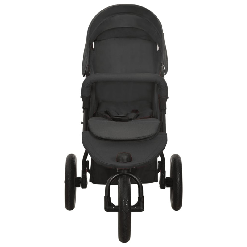 Poussette pour bébé Anthracite Acier