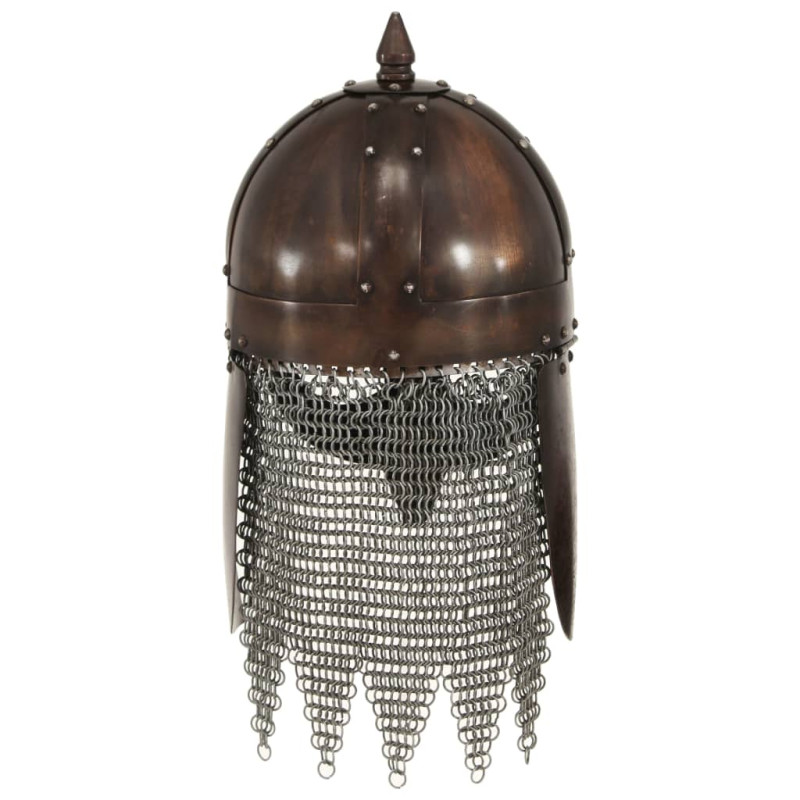 Casque de guerrier viking antique pour GN Cuivre Acier