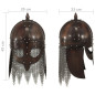 Casque de guerrier viking antique pour GN Cuivre Acier