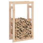 Support pour bois de chauffage 60x25x100 cm Bois de pin massif