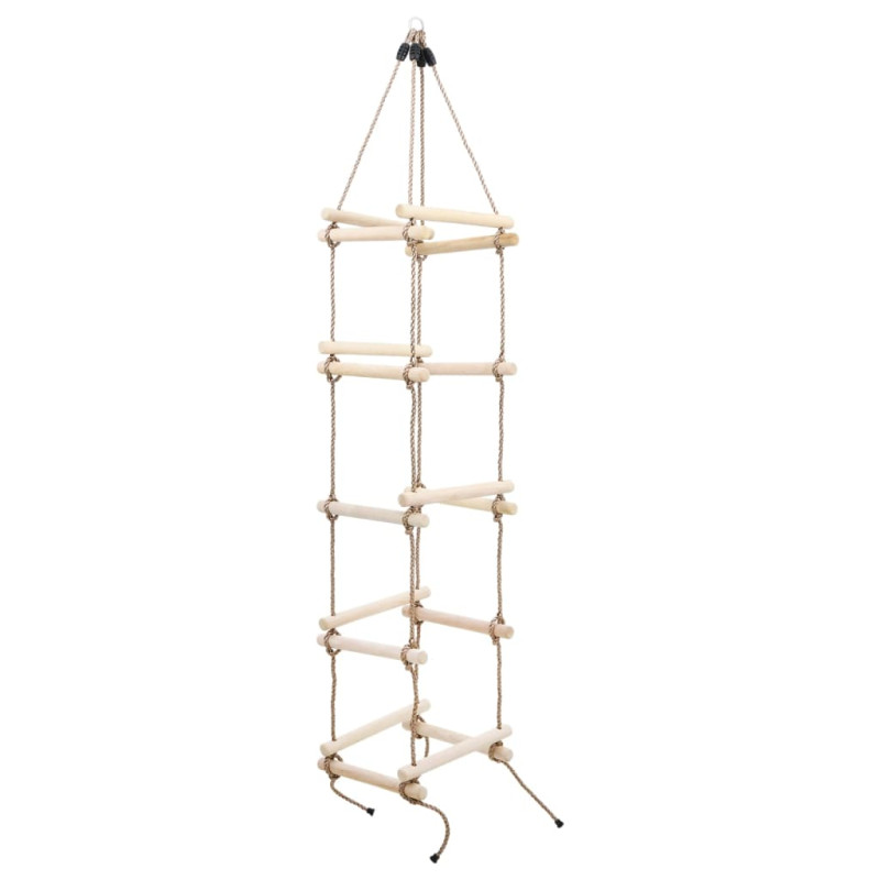 Échelle de corde pour enfants 200 cm Bois 