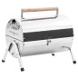 Barbecue au charbon portable Acier inoxydable Grilles doubles