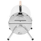 Barbecue au charbon portable Acier inoxydable Grilles doubles