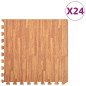 Tapis de sol 24 pcs Grain de bois 8,64㎡ Mousse EVA