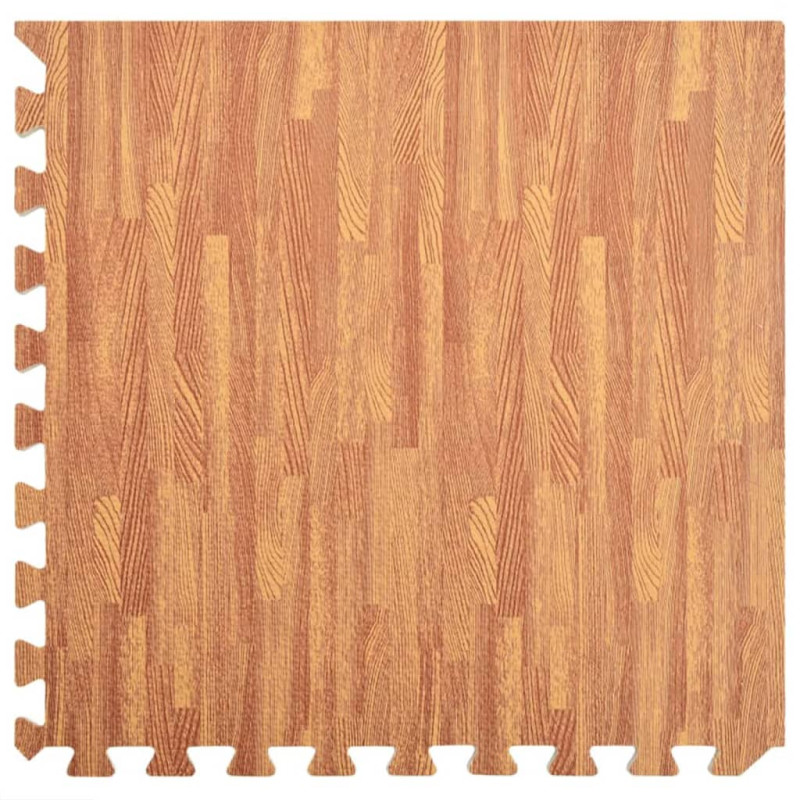 Tapis de sol 24 pcs Grain de bois 8,64㎡ Mousse EVA