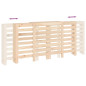 Cache radiateur 210x21x85 cm Bois massif de pin