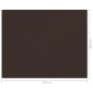 Tapis de tente 400x500 cm Marron