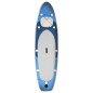 Ensemble de planche SUP gonflable bleu mer 300x76x10 cm