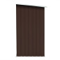 Abri de stockage de bois Acier galvanisé 163x83x154 cm Marron