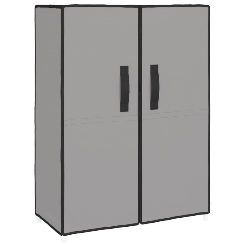 Armoire à chaussures Gris 60x28x90 cm Tissu