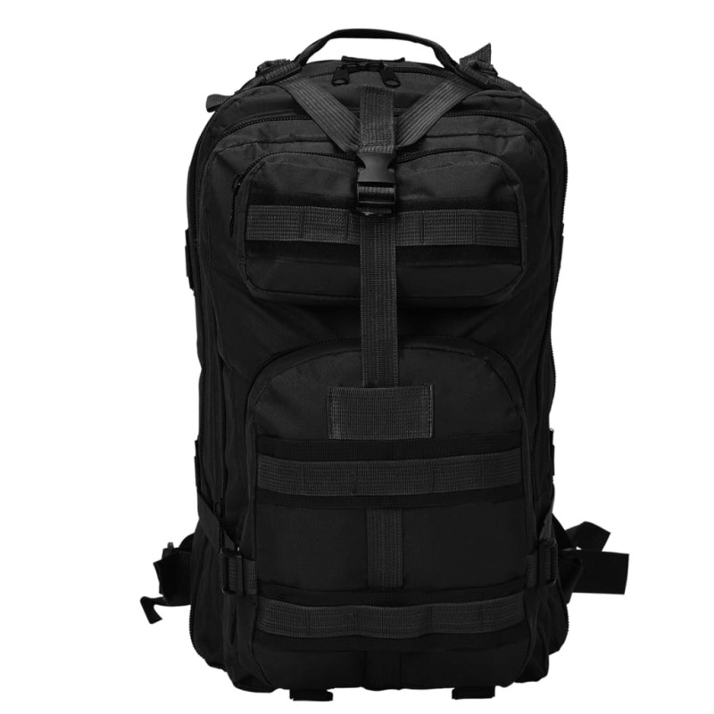 Sac à dos en style militaire 50 L Noir