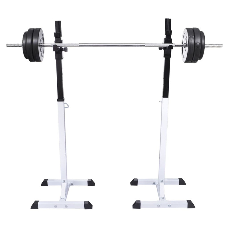 Support barres haltères longs musculation