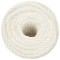 Corde de travail Blanc 12 mm 50 m polypropylène