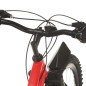 Vélo de montagne 21 vitesses Roues de 26 pouces 36 cm Rouge