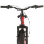 Vélo de montagne 21 vitesses Roues de 26 pouces 36 cm Rouge