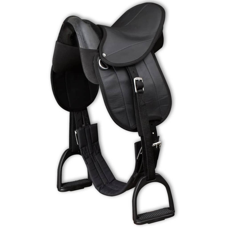 Ensemble de selle Pony 10" Noir