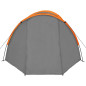 Tente de camping pour 4 personnes gris et orange