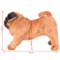 Jouet en peluche Chien de race Pug Marron clair XXL