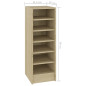 Armoire à chaussures Chêne Sonoma 31,5x35x90 cm Bois ingénierie