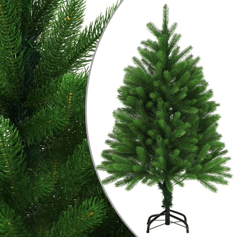 Arbre de Noël artificiel pré éclairé et boules 120 cm vert