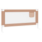 Barrière de sécurité de lit d enfant Taupe 180x25 cm Tissu