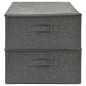 Boîtes de rangement 2 pcs Tissu 70x40x18 cm Anthracite