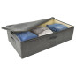 Boîtes de rangement 2 pcs Tissu 70x40x18 cm Anthracite