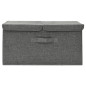 Boîte de rangement Tissu 50x30x25 cm Anthracite