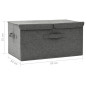 Boîte de rangement Tissu 50x30x25 cm Anthracite