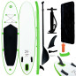 Ensemble de planches SUP gonflables Vert et blanc